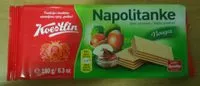 Mängden socker i Napolitanke