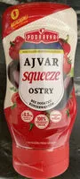 Mängden socker i Ajvar squeeze ostry
