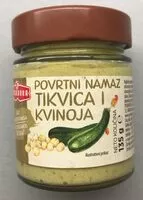 Mängden socker i Povrtni namaz tikvica i kvinoja