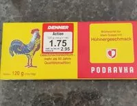 Mängden socker i Brühwürfel Hühnergeschmack