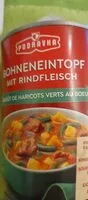 Mängden socker i Ragoût de haricots verts au boeuf