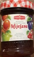 Mängden socker i Domaca marmelada miješana
