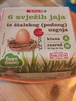 Mängden socker i 6 svijezih jaja