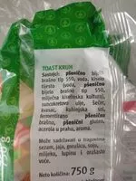 Mängden socker i Tost kruh