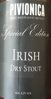 Mängden socker i Irish dry stout