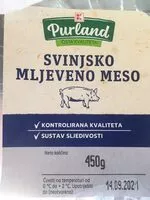 Mängden socker i Svinjsko Mljeveno Meso