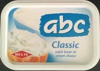 Mängden socker i abc classic svježi krem sir