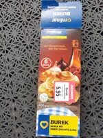 Mängden socker i Burek mit rindfleischfullung