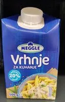 Mängden socker i Vrhnje za kuhanje