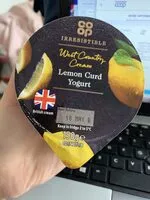 Mängden socker i Co-op irresistible West Country cream lemon curd yoghurt
