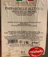 Mängden socker i Pappardelle all'uovo