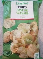 Mängden socker i Chips saveur WASABI