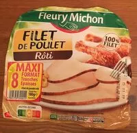 Mängden socker i Filet de poulet