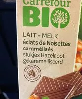 Mängden socker i Chocolat au lait éclats de noisettes caramélisées