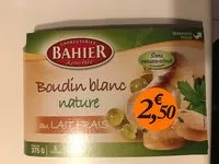 Mängden socker i Boudin blanc nature