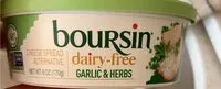 Mängden socker i Boursin dairy free Garlic & Herbs