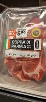 Mängden socker i Coppa di Parma