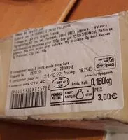 Mängden socker i TOMME DE SAVOIE IGP