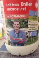 Mängden socker i Lait frais entier microfiltre de normandie