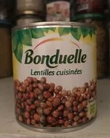 Mängden socker i Lentilles cuisinéee