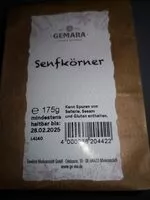 Mängden socker i Senfkörner