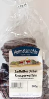 Mängden socker i Zartbitter Dinkel Knusperwaffeln in Zartbitterschokolade