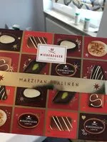 Mängden socker i Marzipan Pralinen