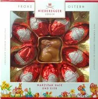 Mängden socker i Marzipan-Hase und -Eier
