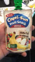 Mängden socker i Capri-Sun Fruit Snack Banana & Red Fruits