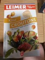 Mängden socker i Croutons, Käse