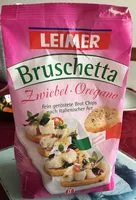 Mängden socker i Leimer Bruschetta Zwiebel / Oregano, 150 g - Bruschetta