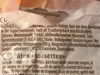 Mängden socker i Guthaus Backerbsen