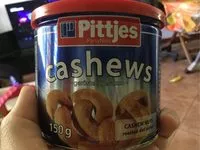 Mängden socker i Cashews Geröstet Und Gesalzen 150G Dose Pittjes