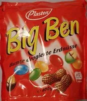 Mängden socker i Piasten Big Ben Bunte Dragierte Erdnüsse