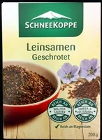 Mängden socker i Leinsamen schonend geschrotet