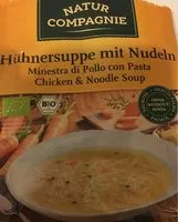 Mängden socker i Natur Comp Hühnersuppe, Mit Nudeln, 40 GR Beutel