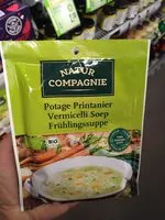 Mängden socker i Potage Printanier Vermicelli Soep Frühlingssuppe