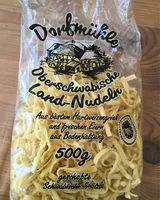 Mängden socker i Oberschwäbischen Land-nudeln