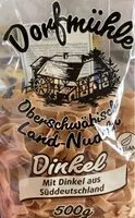Mängden socker i Dorfmühle Oberschwäbische Land Nudeln, Dinkel