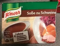 Mängden socker i Soße zu Schweinebraten