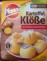 Mängden socker i Kartoffel Klöße mit rohen Kartoffeln