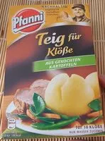 Mängden socker i Knödel aus gekochten Kartoffeln