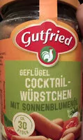 Mängden socker i Geflügel-Cocktail-Würstchen