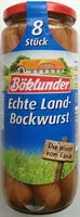 Mängden socker i Bockwürstchen