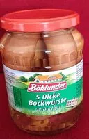 Mängden socker i Bockwürste