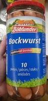 Mängden socker i Bockwurst x10