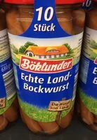 Mängden socker i Echte LandBockwurst