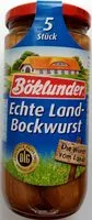 Mängden socker i Bockwurst