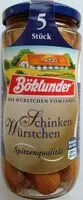Mängden socker i Schinkenwürstchen