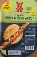 Mängden socker i Vegane Mühlen Bratwurst